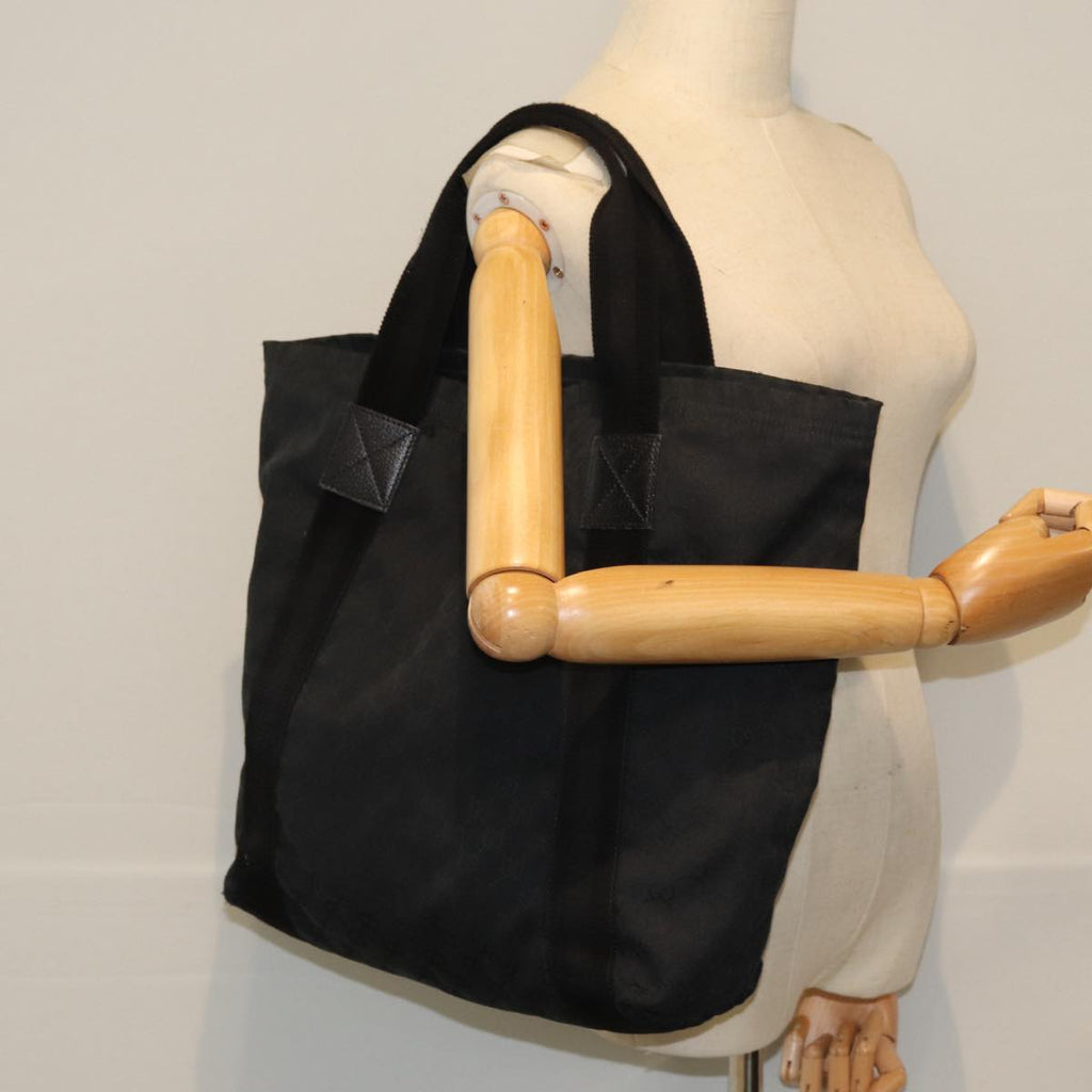 GUCCI GG Canvas Tote Bag Black 189669 ep4522