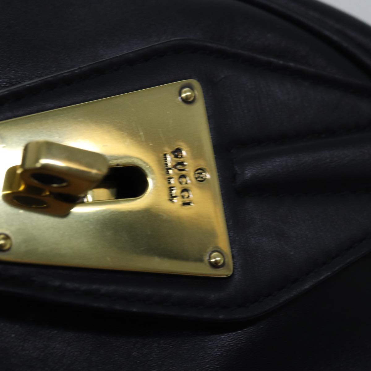 GUCCI Shoulder Bag Leather 2way Black ep4525