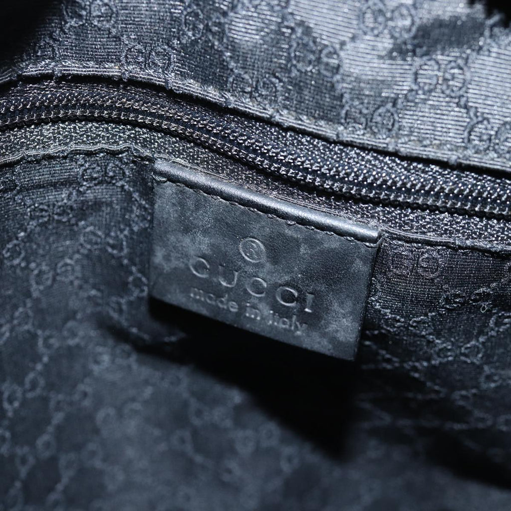 GUCCI Shoulder Bag Leather 2way Black ep4525