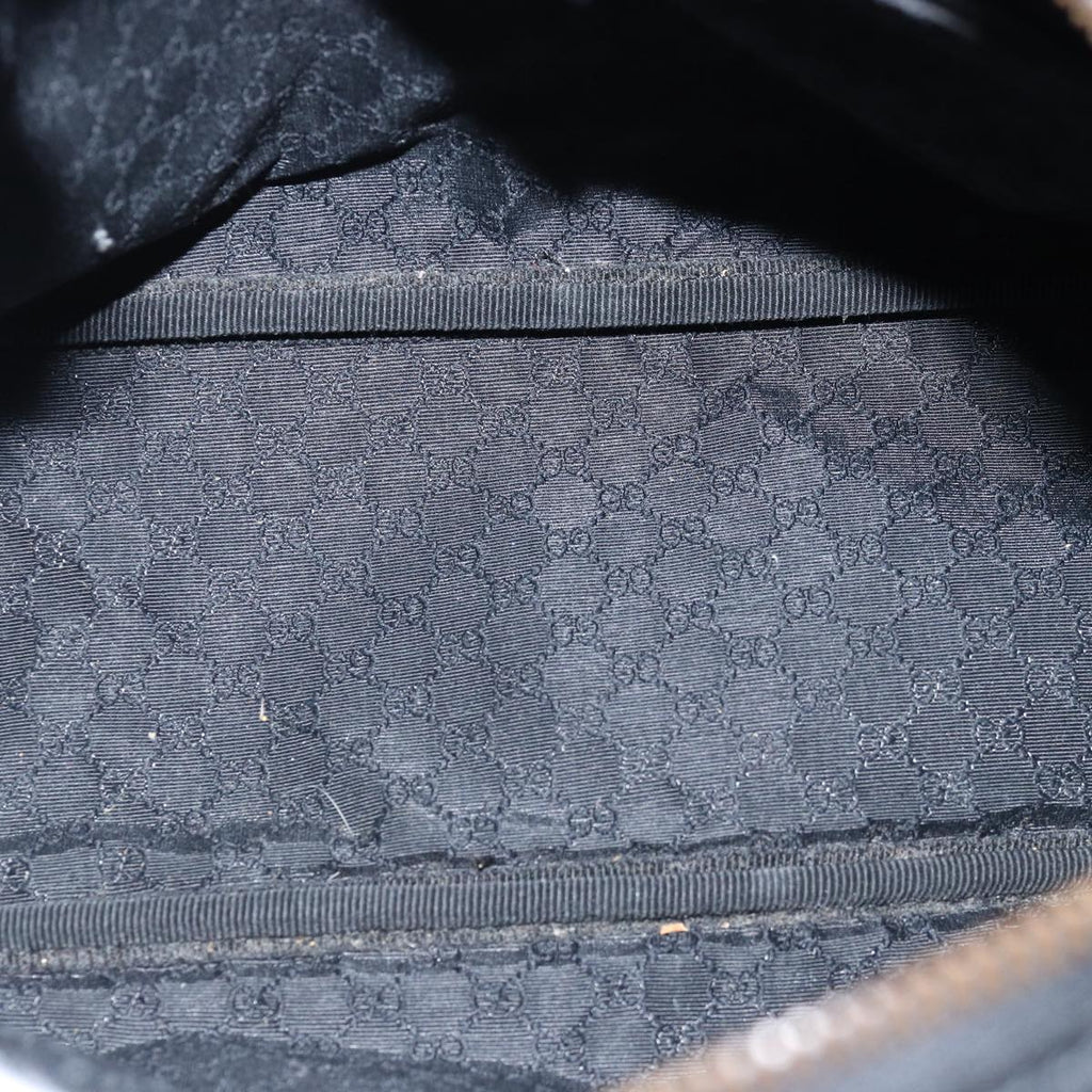 GUCCI Shoulder Bag Leather 2way Black ep4525