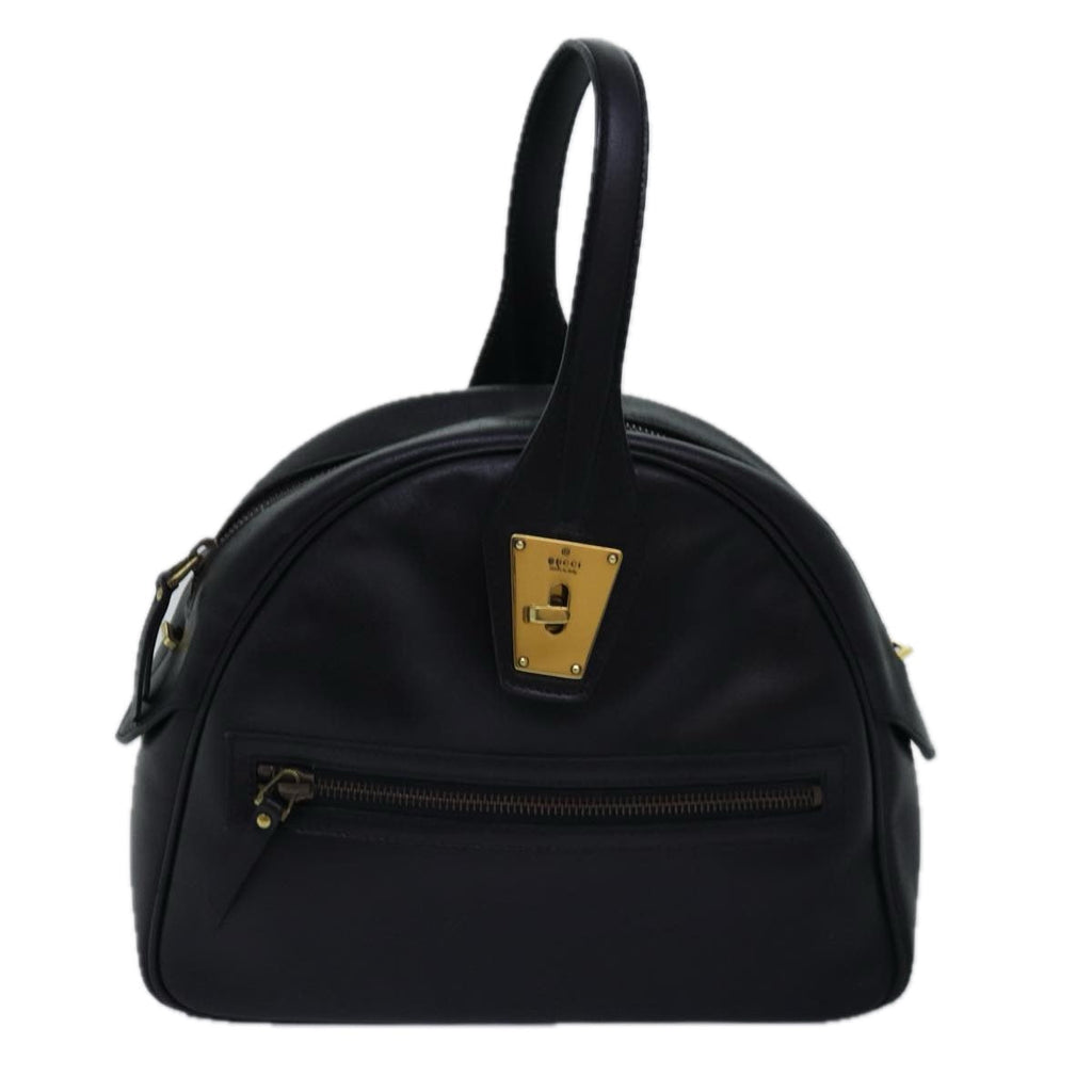 GUCCI Shoulder Bag Leather 2way Black ep4525
