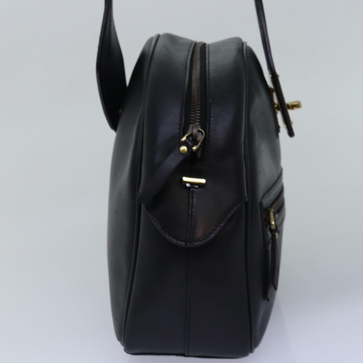 GUCCI Shoulder Bag Leather 2way Black ep4525