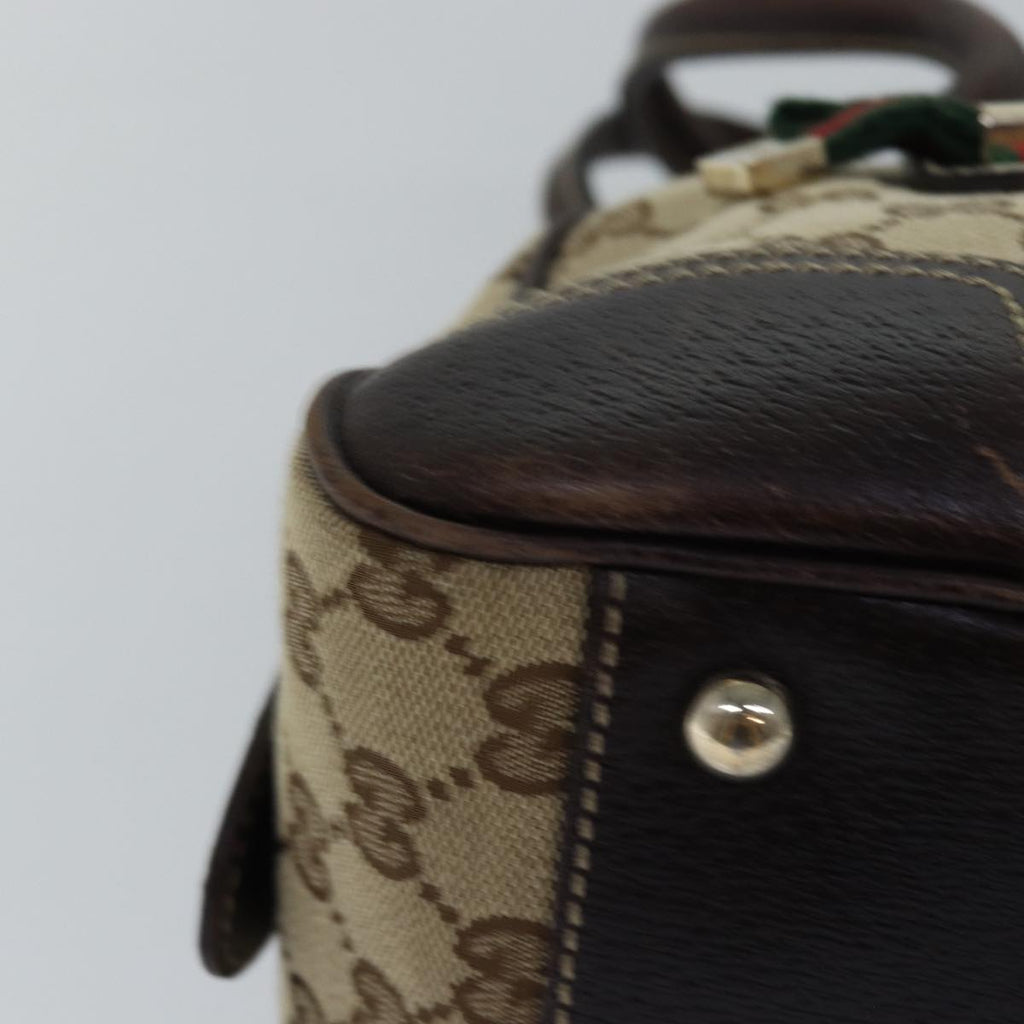 GUCCI GG Canvas Web Sherry Line Shoulder Bag Beige Red Green 161720 ep4532