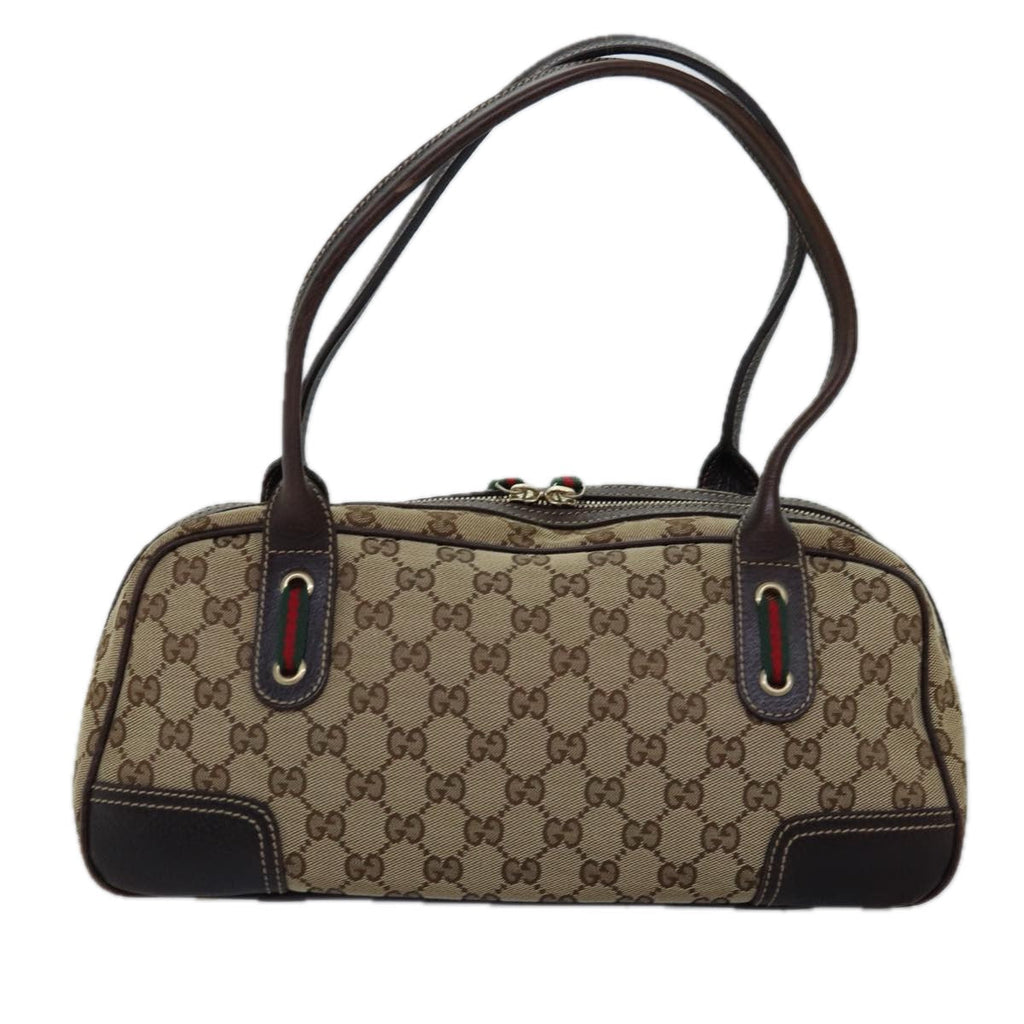 GUCCI GG Canvas Web Sherry Line Shoulder Bag Beige Red Green 161720 ep4532