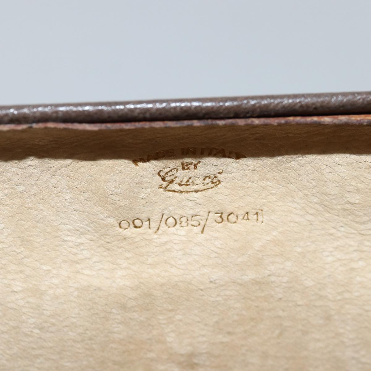 GUCCI Shoulder Bag Leather Brown 001 085 3041 ep4537
