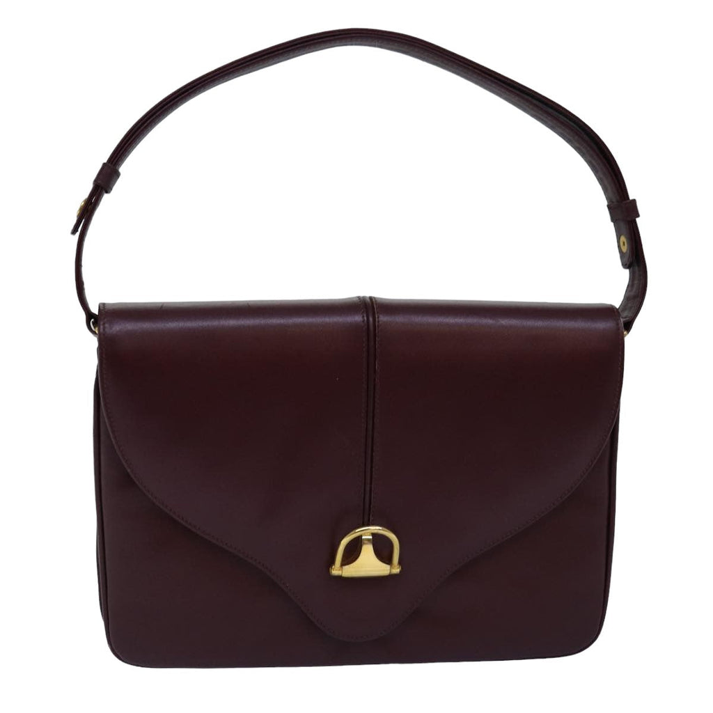 GUCCI Shoulder Bag Leather Bordeaux ep4539