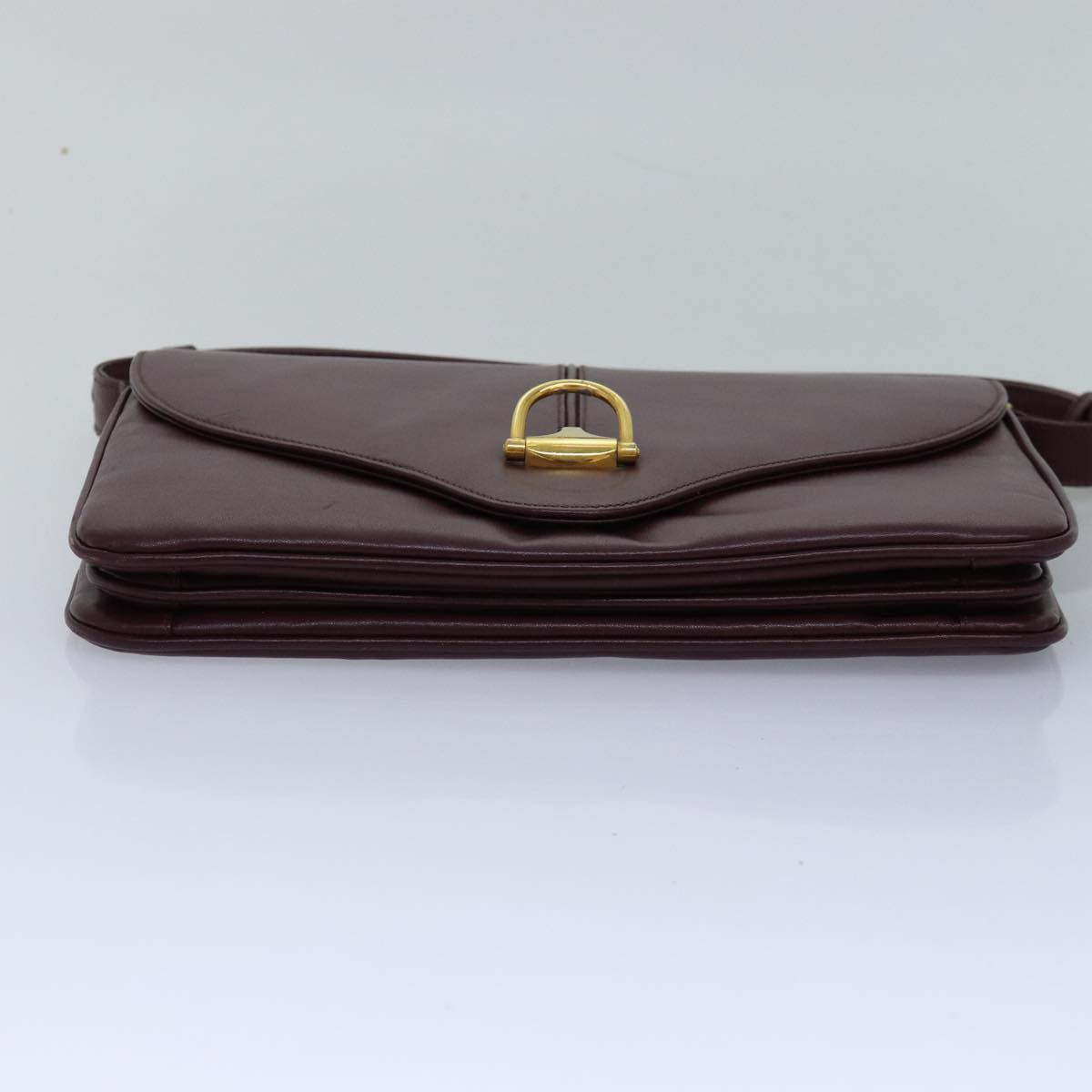 GUCCI Shoulder Bag Leather Bordeaux ep4539