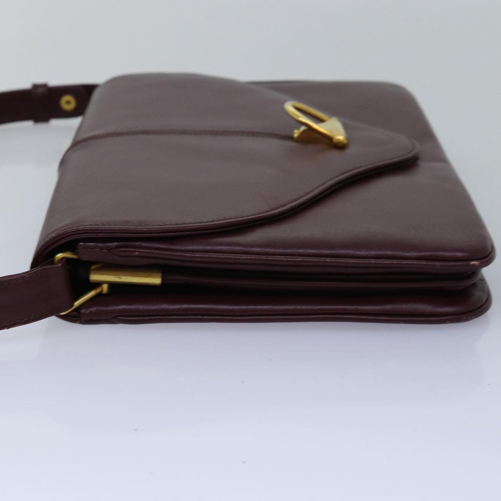 GUCCI Shoulder Bag Leather Bordeaux ep4539