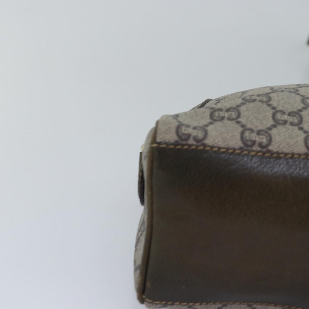 GUCCI GG Plus Supreme Shoulder Bag PVC Leather Beige ep4541