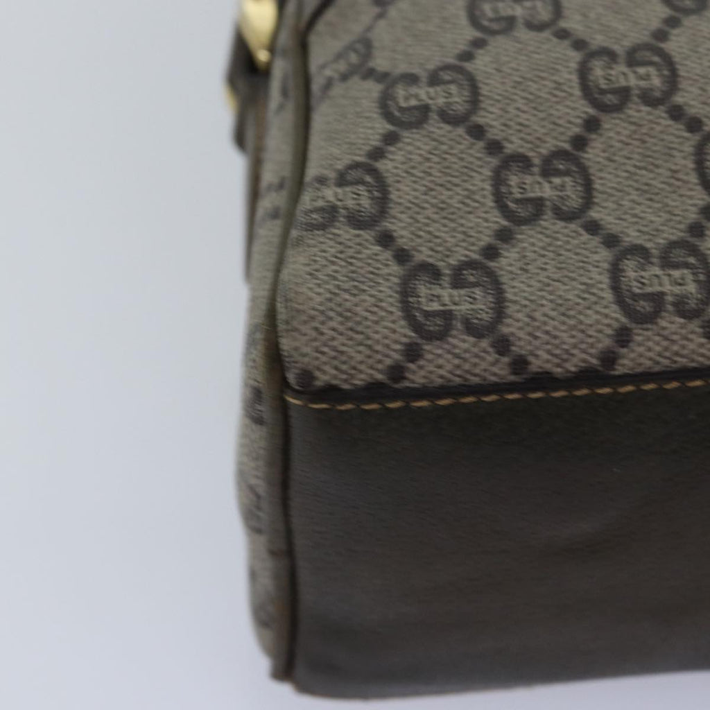 GUCCI GG Plus Supreme Shoulder Bag PVC Leather Beige ep4541