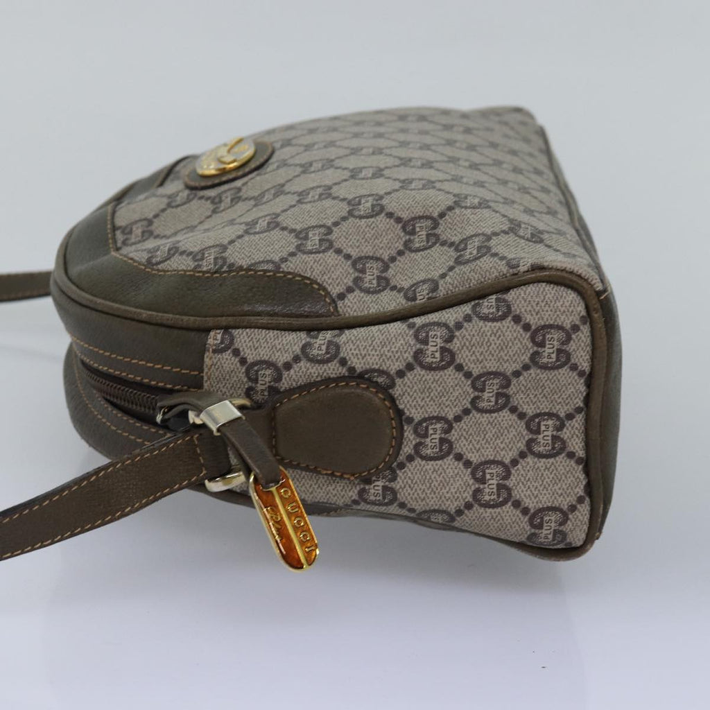 GUCCI GG Plus Supreme Shoulder Bag PVC Leather Beige ep4541