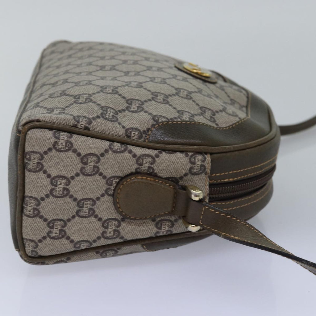 GUCCI GG Plus Supreme Shoulder Bag PVC Leather Beige ep4541