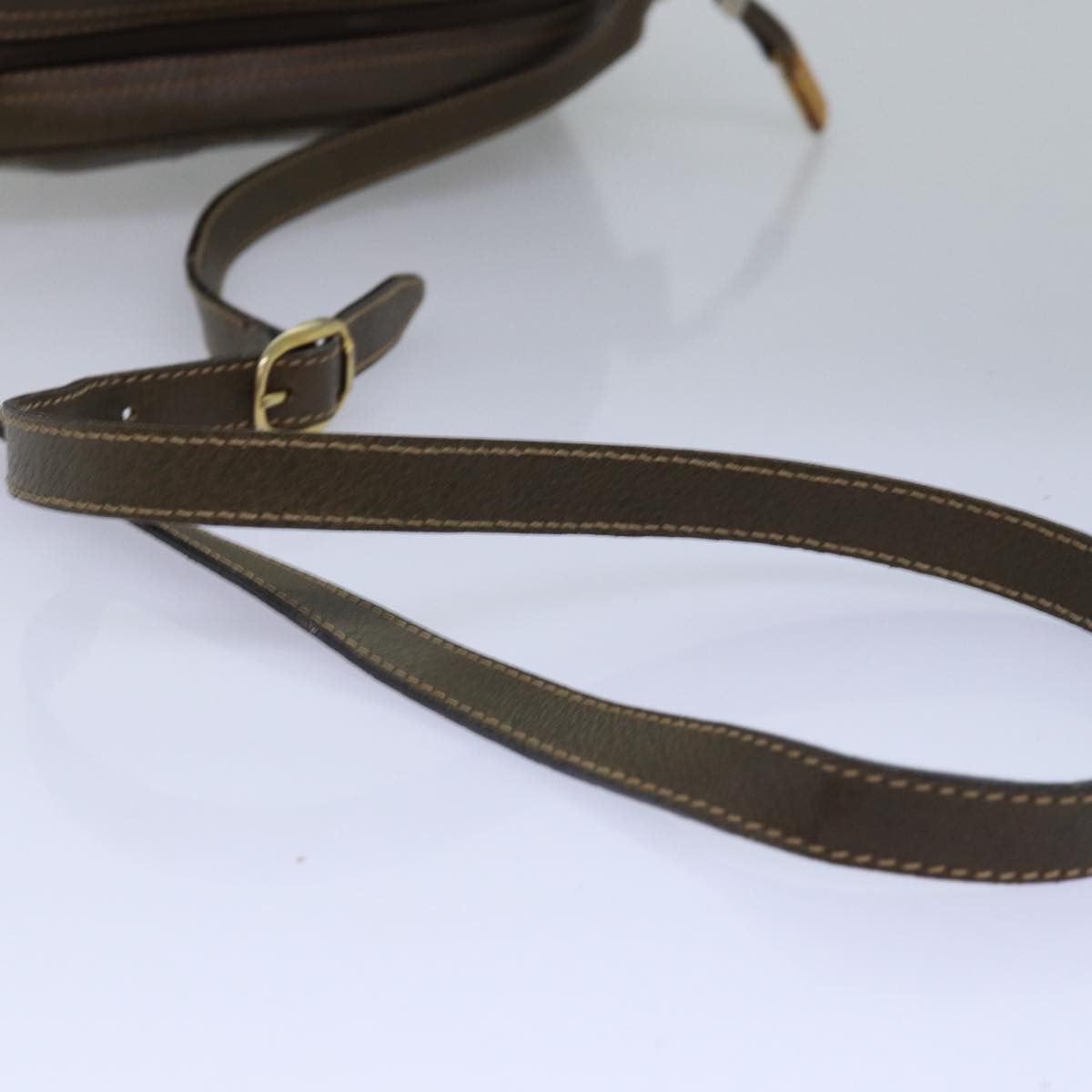 GUCCI GG Plus Supreme Shoulder Bag PVC Leather Beige ep4541