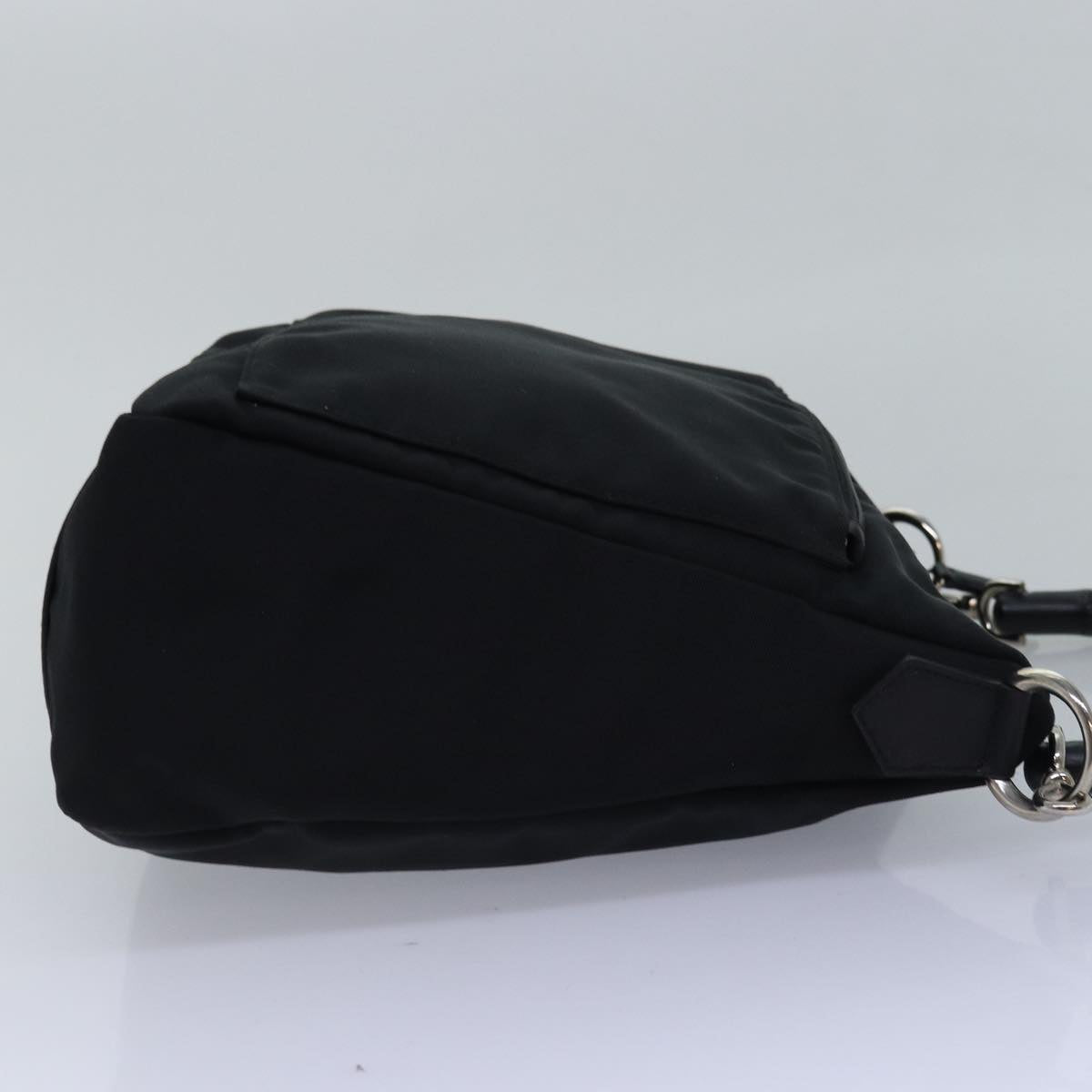 GUCCI Bamboo Shoulder Bag Nylon Black 35692 ep4545