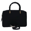 GUCCI Bamboo Hand Bag Nylon 2way Black 000 0828 2058 ep4550