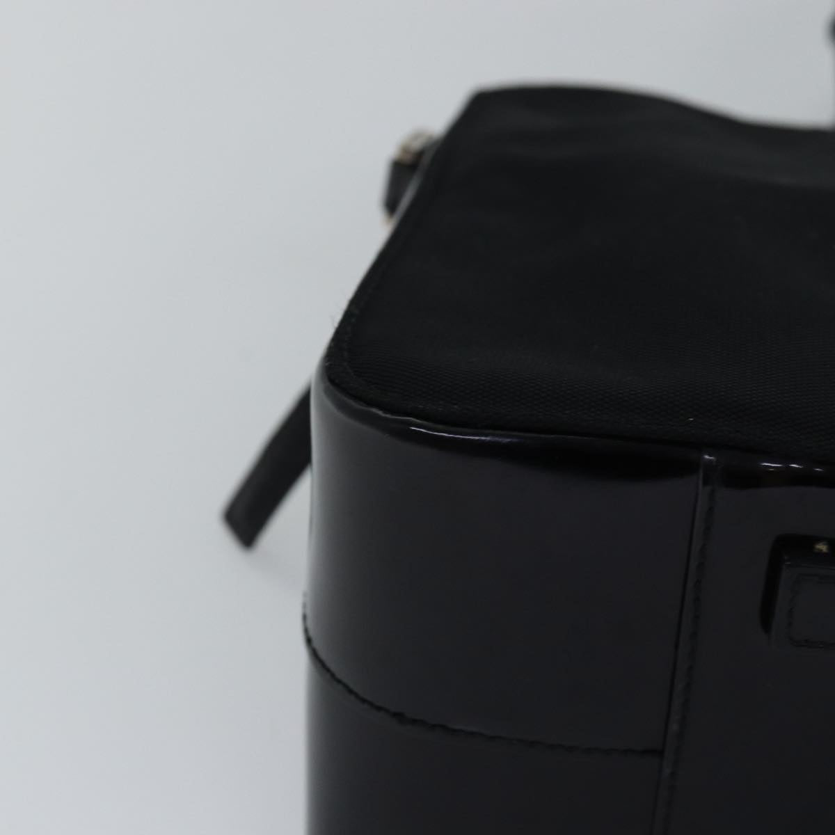 GUCCI Bamboo Hand Bag Nylon 2way Black 000 0828 2058 ep4550