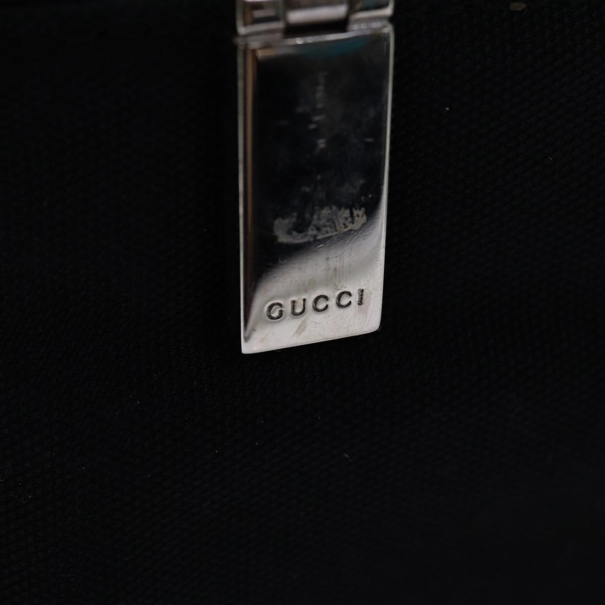 GUCCI Bamboo Hand Bag Nylon 2way Black 000 0828 2058 ep4550