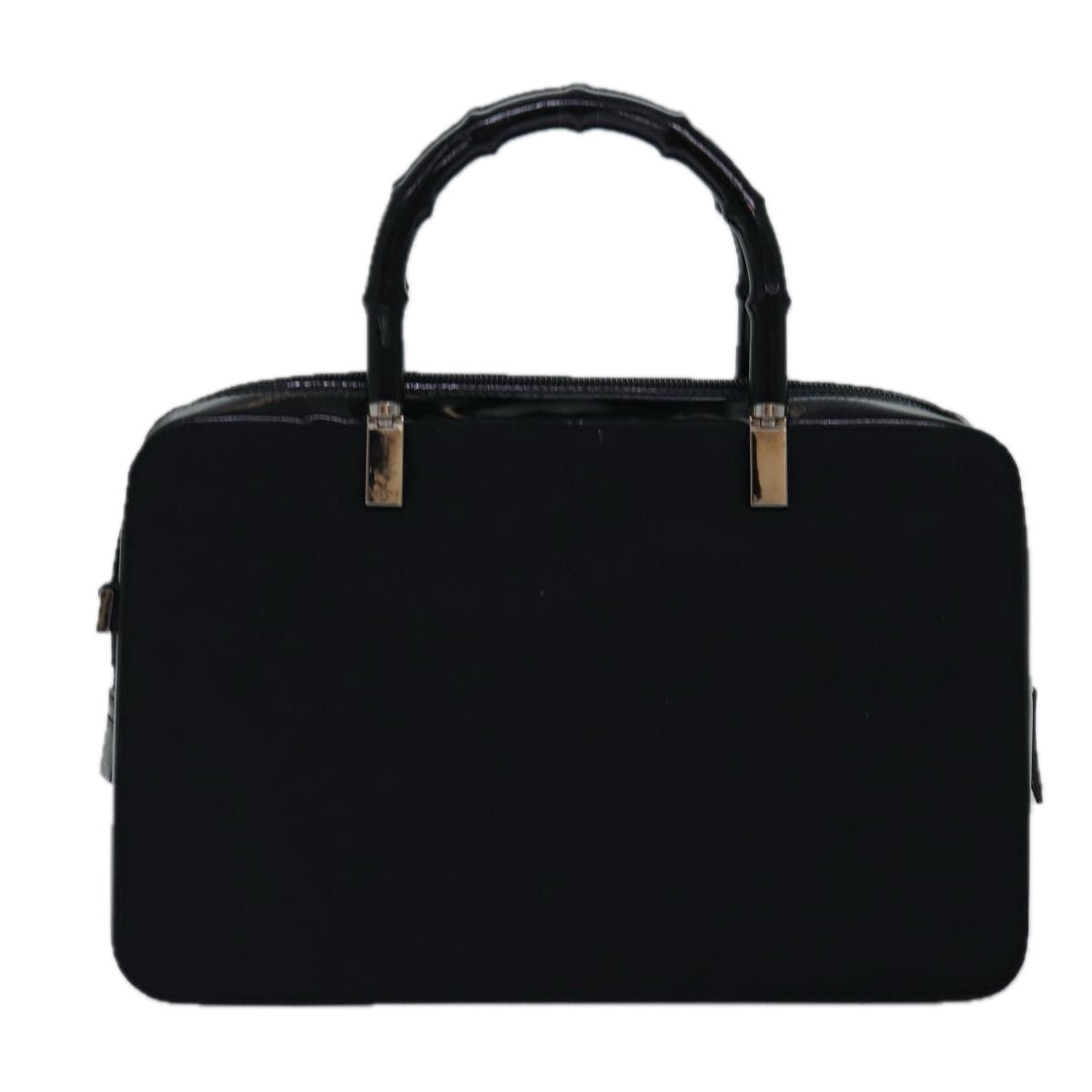 GUCCI Bamboo Hand Bag Nylon 2way Black 000 0828 2058 ep4550