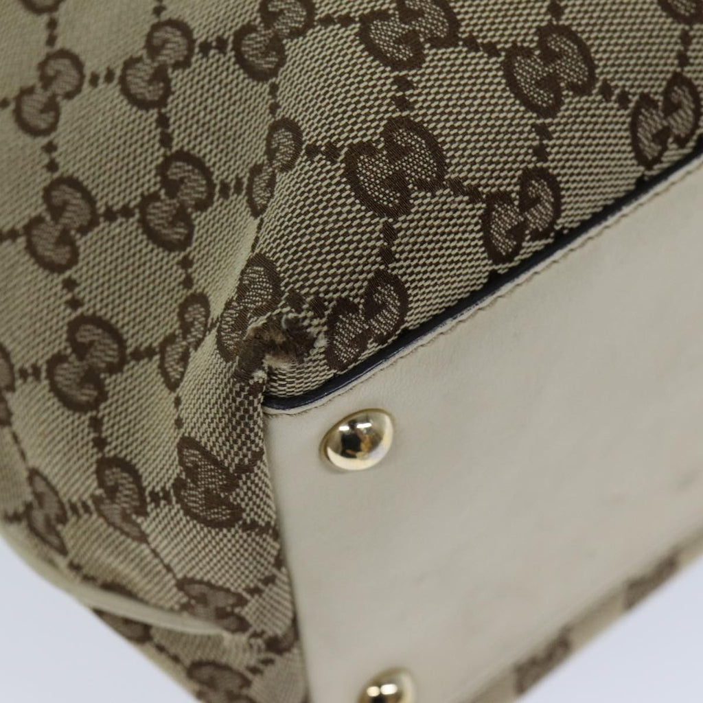 GUCCI GG Canvas Tote Bag Beige 169945 ep4555