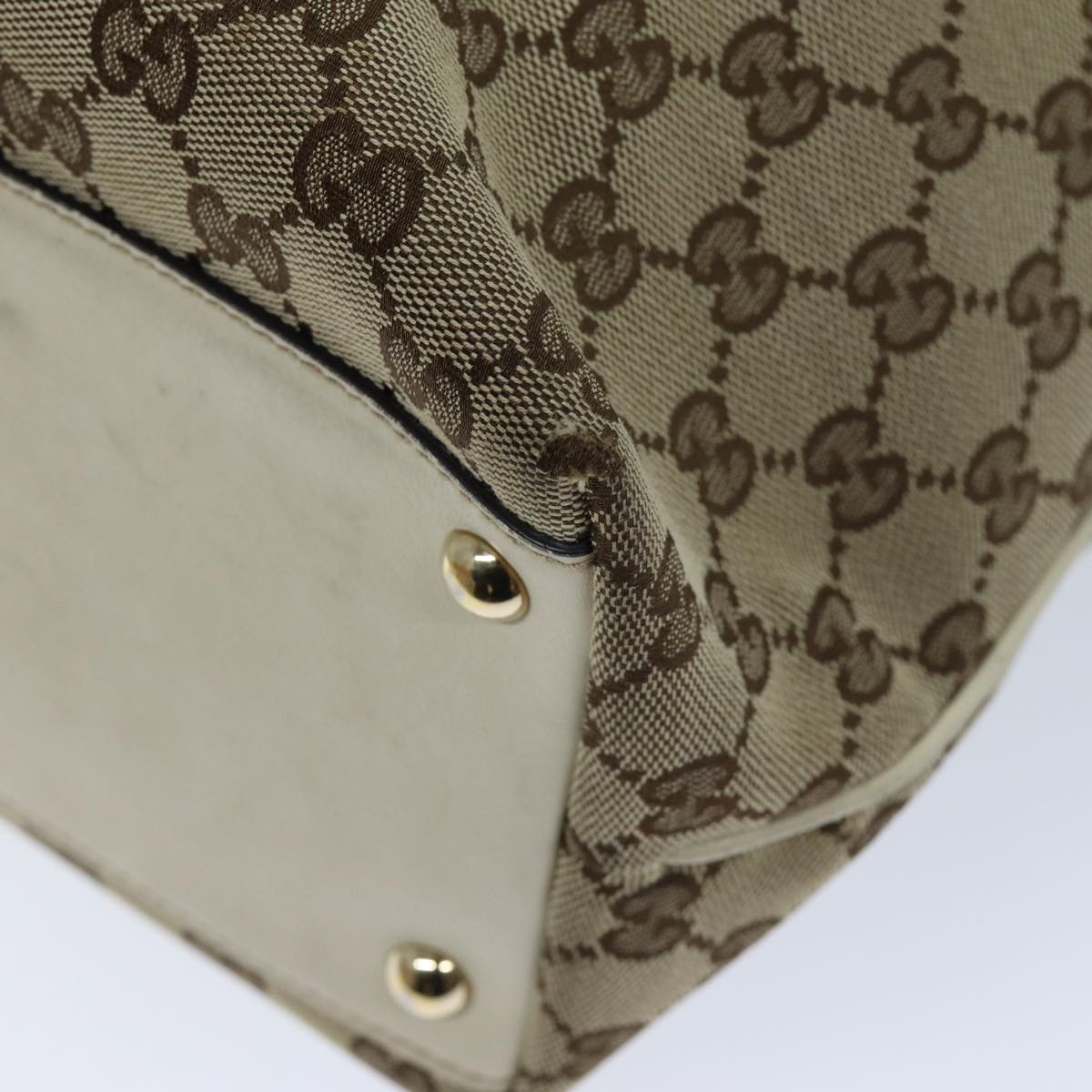 GUCCI GG Canvas Tote Bag Beige 169945 ep4555