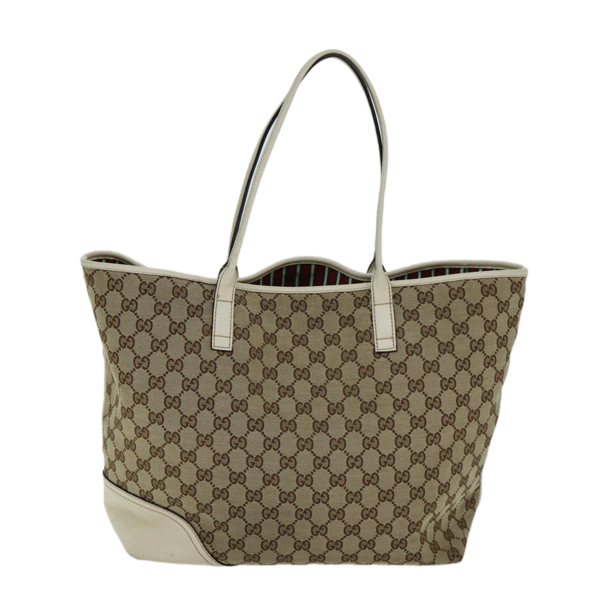 GUCCI GG Canvas Tote Bag Beige 169945 ep4555