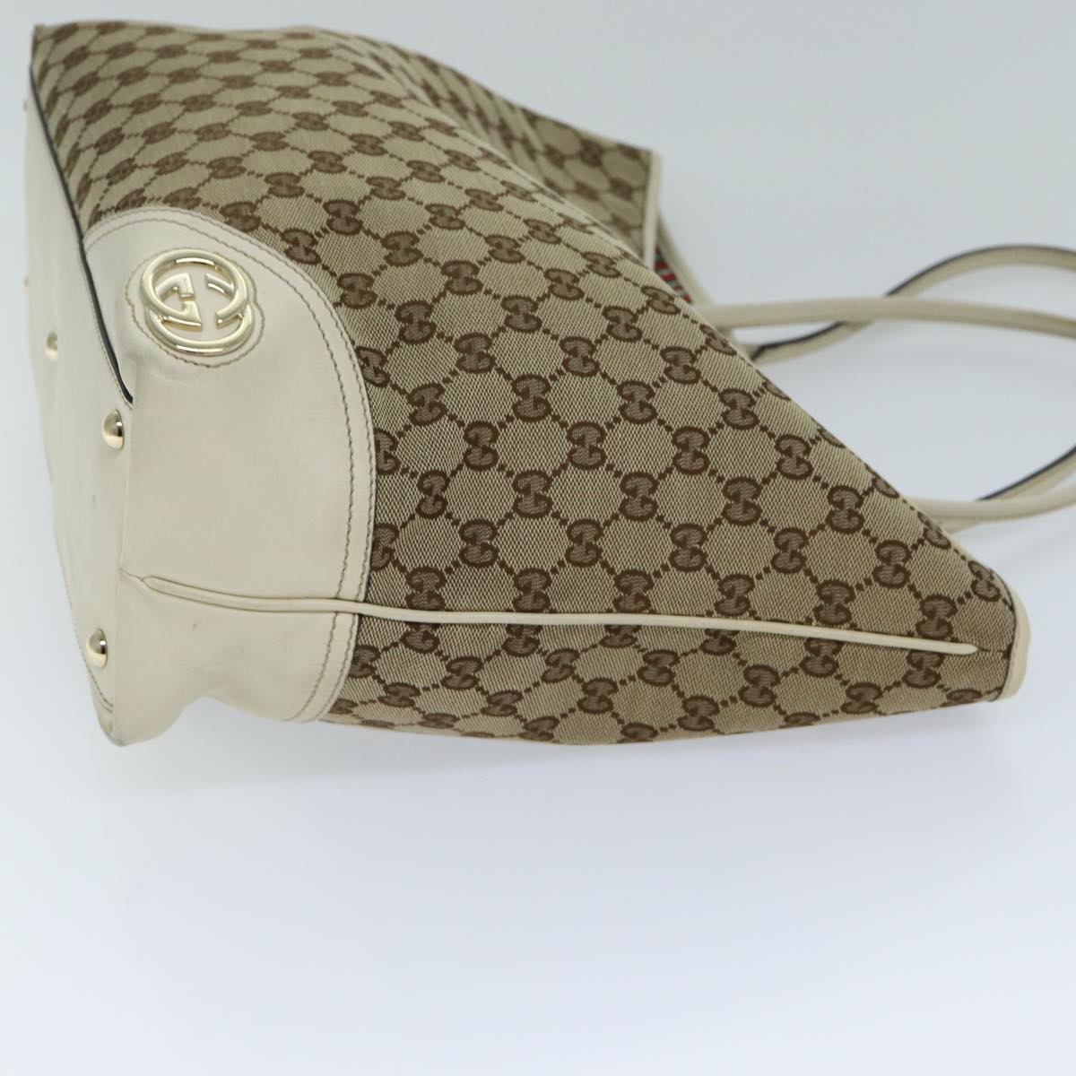 GUCCI GG Canvas Tote Bag Beige 169945 ep4555