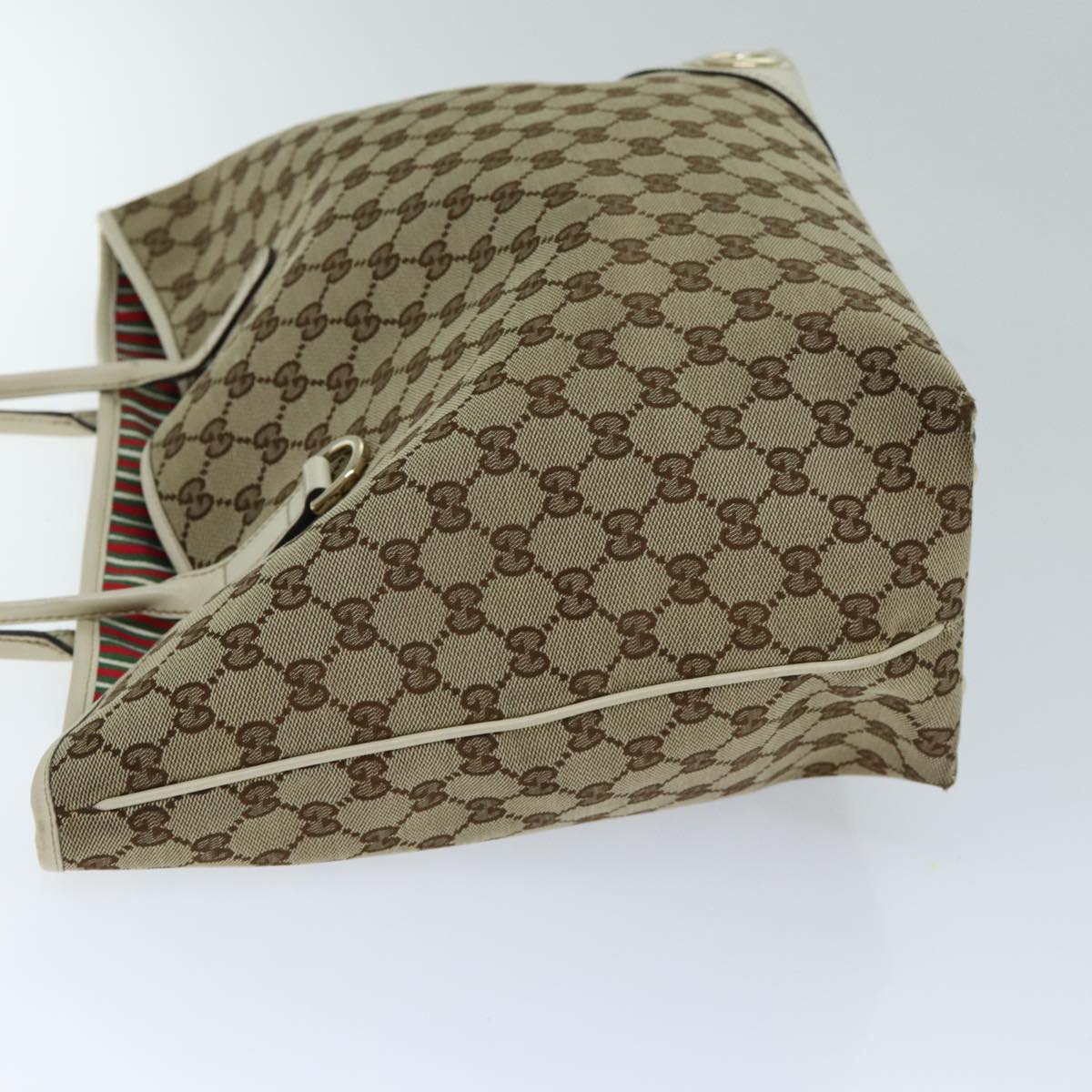 GUCCI GG Canvas Tote Bag Beige 169945 ep4555