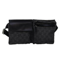 GUCCI GG Canvas Waist bag Black 28566 ep4558