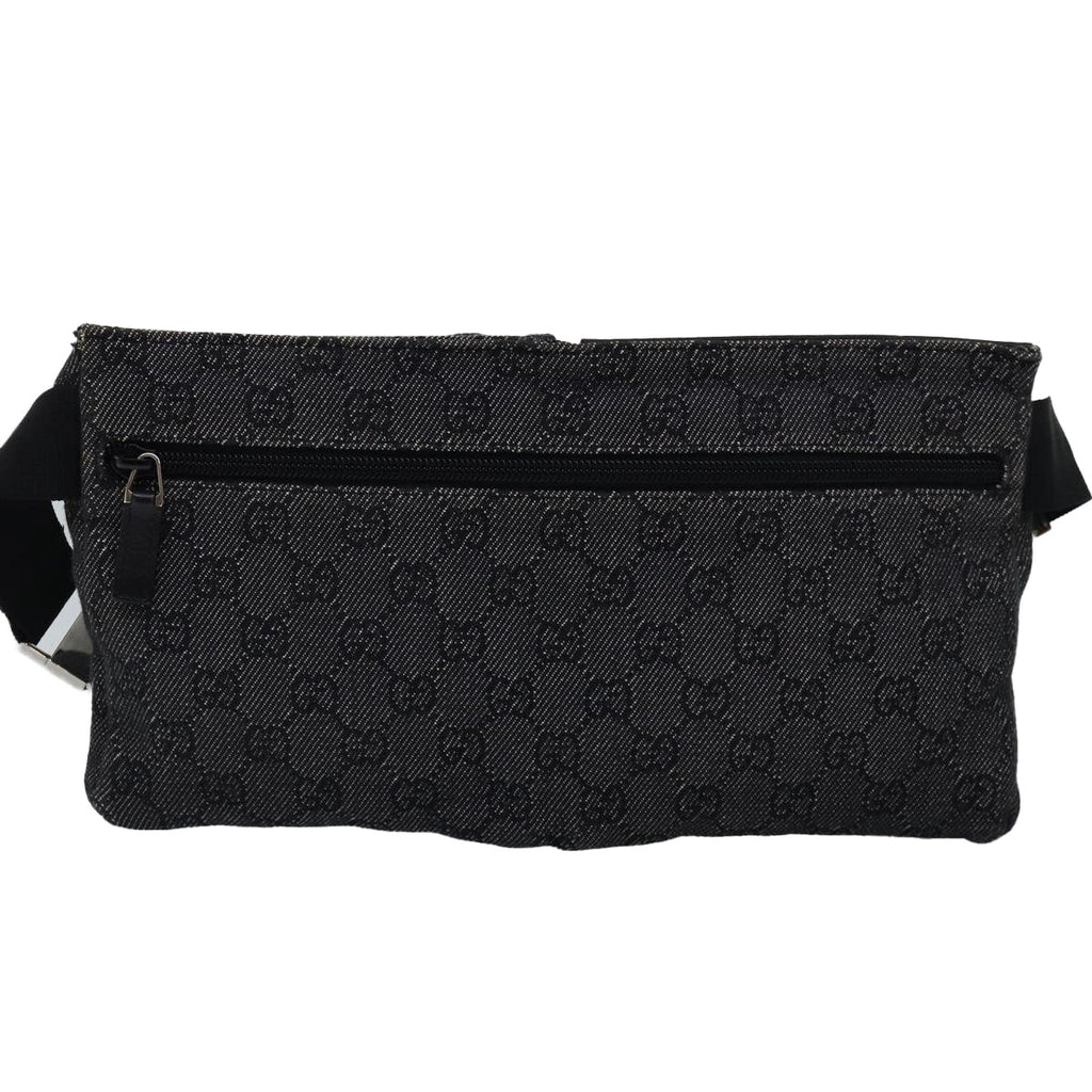 GUCCI GG Canvas Waist bag Black 28566 ep4558