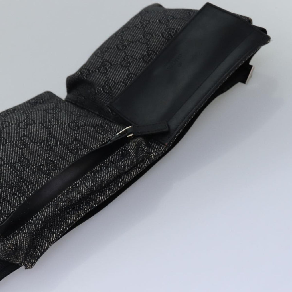 GUCCI GG Canvas Waist bag Black 28566 ep4558