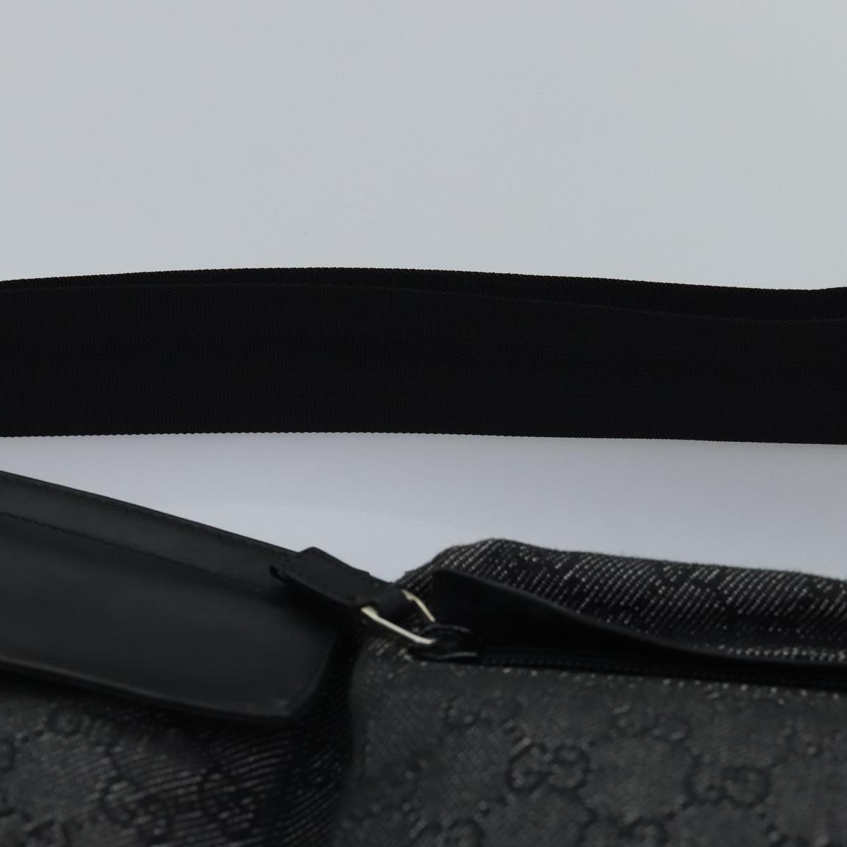 GUCCI GG Canvas Waist bag Black 28566 ep4558