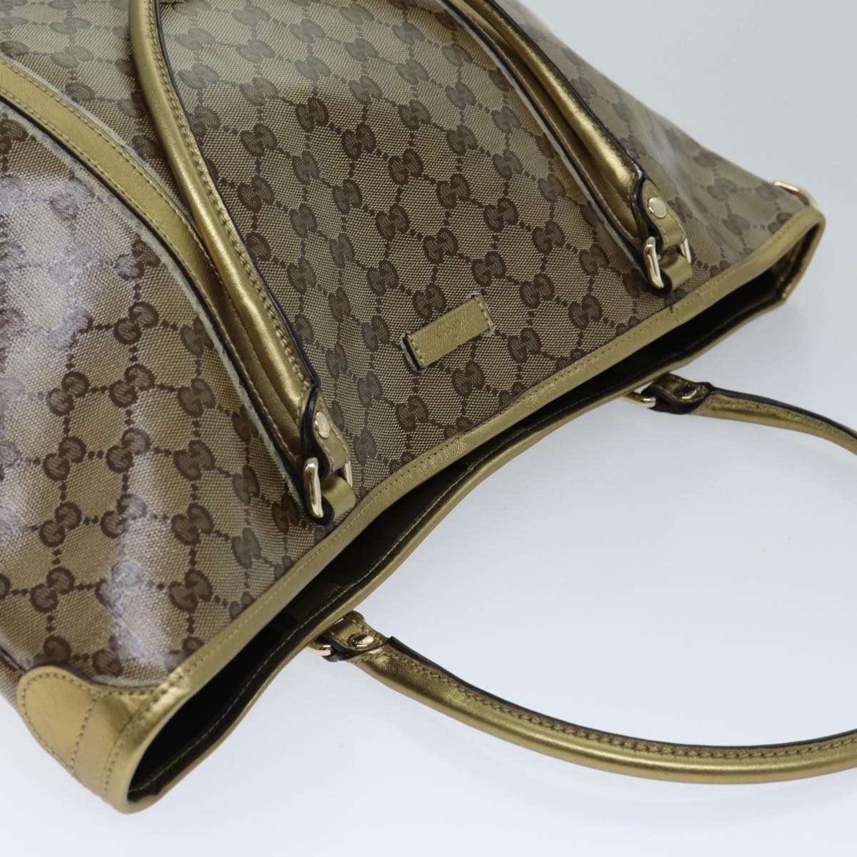 GUCCI GG Crystal Tote Bag Beige 197953 ep4566