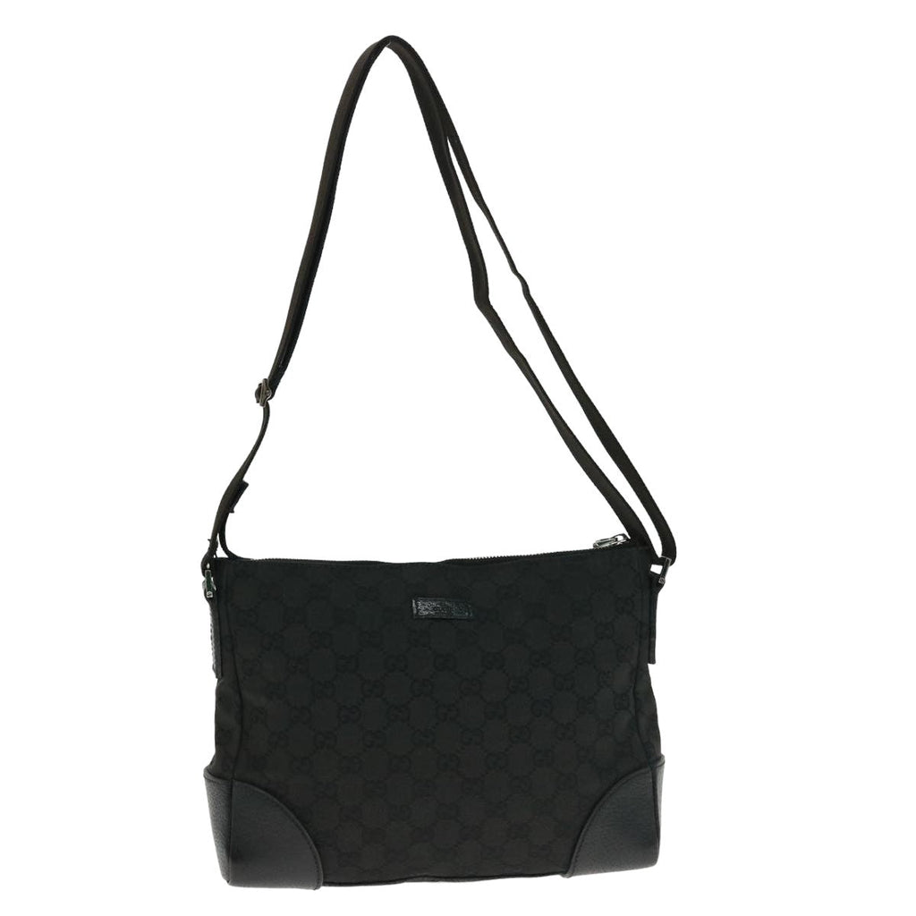 GUCCI GG Canvas Shoulder Bag Canvas Black 114273 ep4567