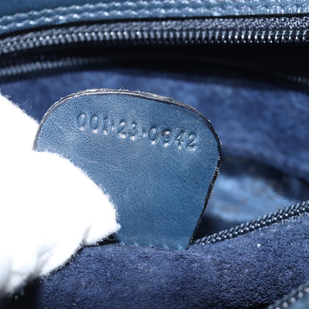 GUCCI Sherry Line Shoulder Bag Leather Navy 001 23 0942 ep4572