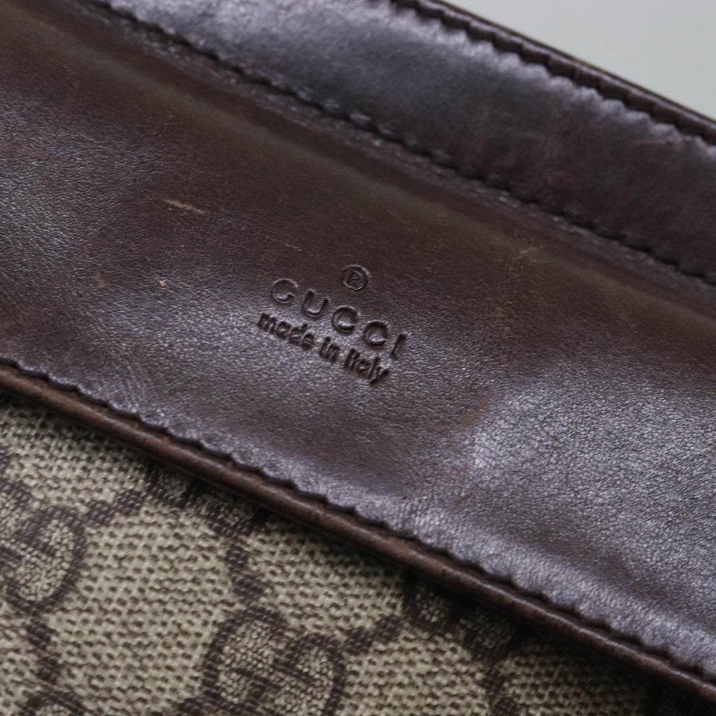 GUCCI GG Supreme Waist bag PVC Beige 28566 ep4576