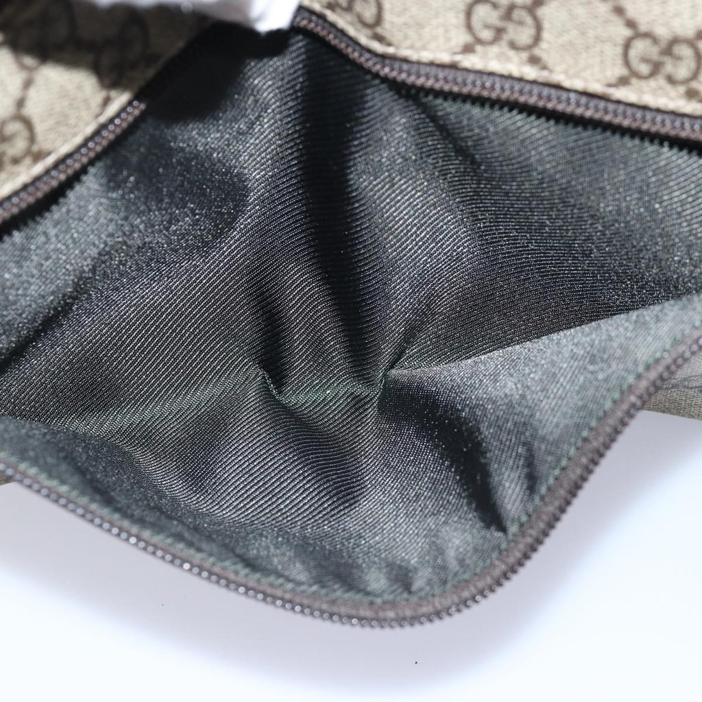 GUCCI GG Supreme Waist bag PVC Beige 28566 ep4576