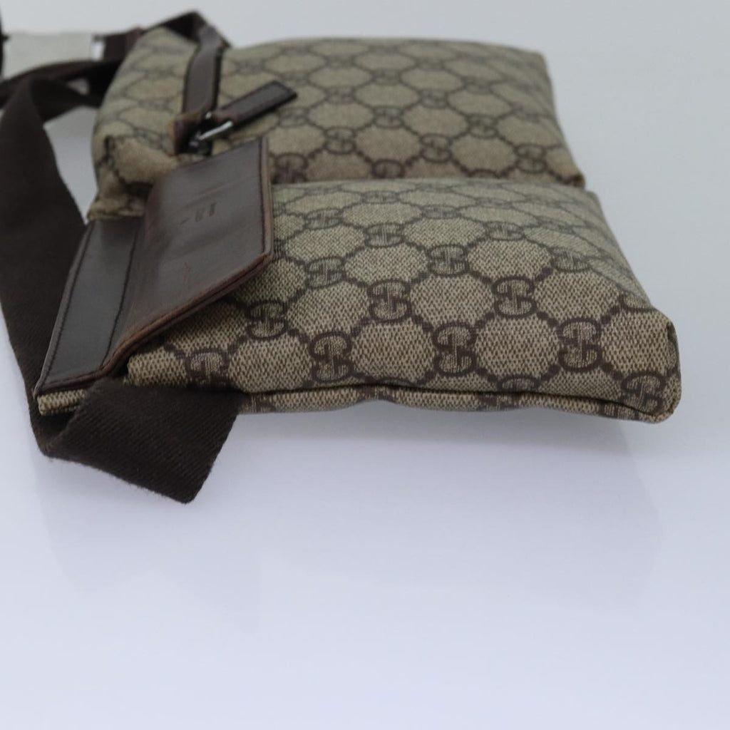 GUCCI GG Supreme Waist bag PVC Beige 28566 ep4576
