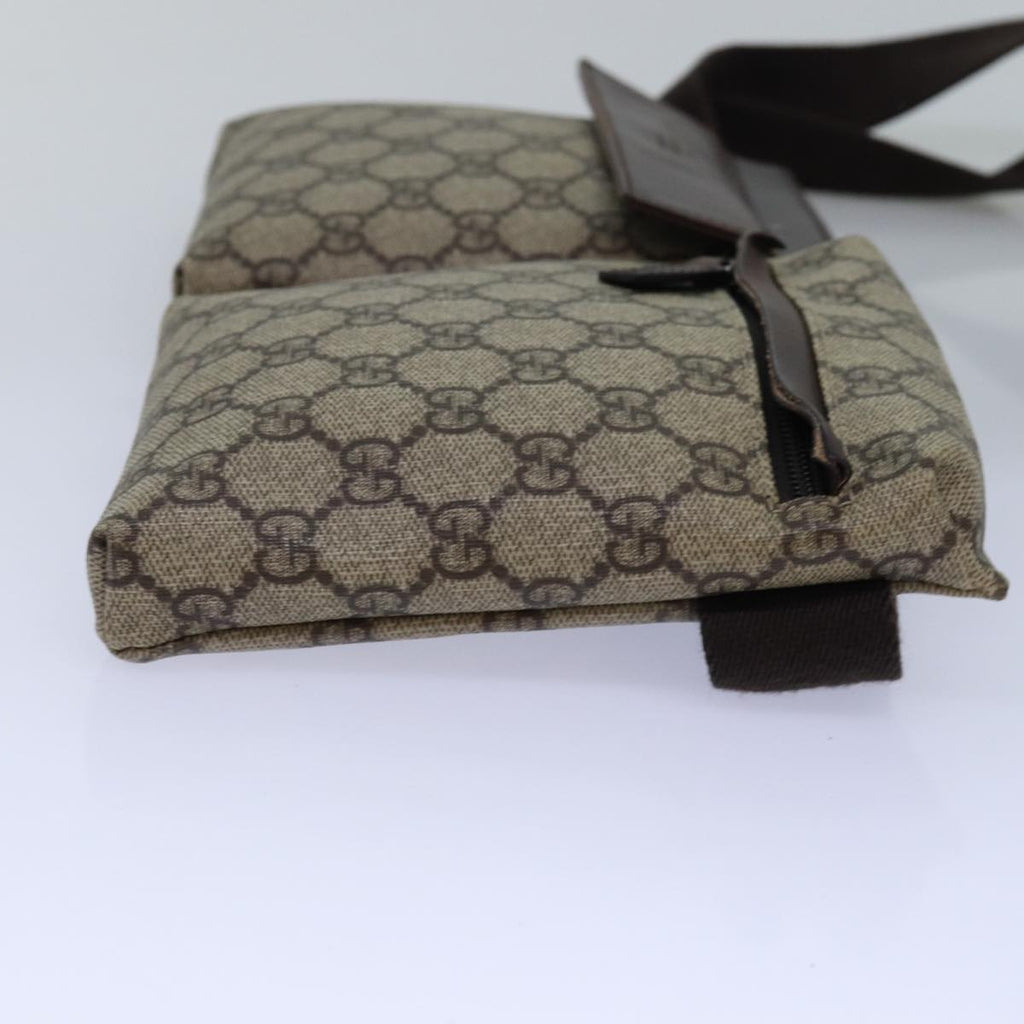 GUCCI GG Supreme Waist bag PVC Beige 28566 ep4576
