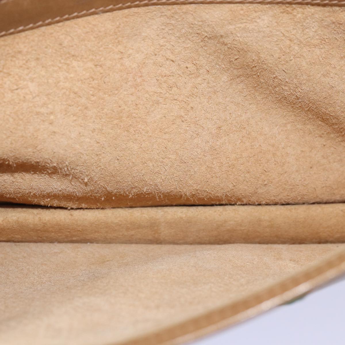 GUCCI Web Sherry Line Shoulder Bag Leather Beige ep4582