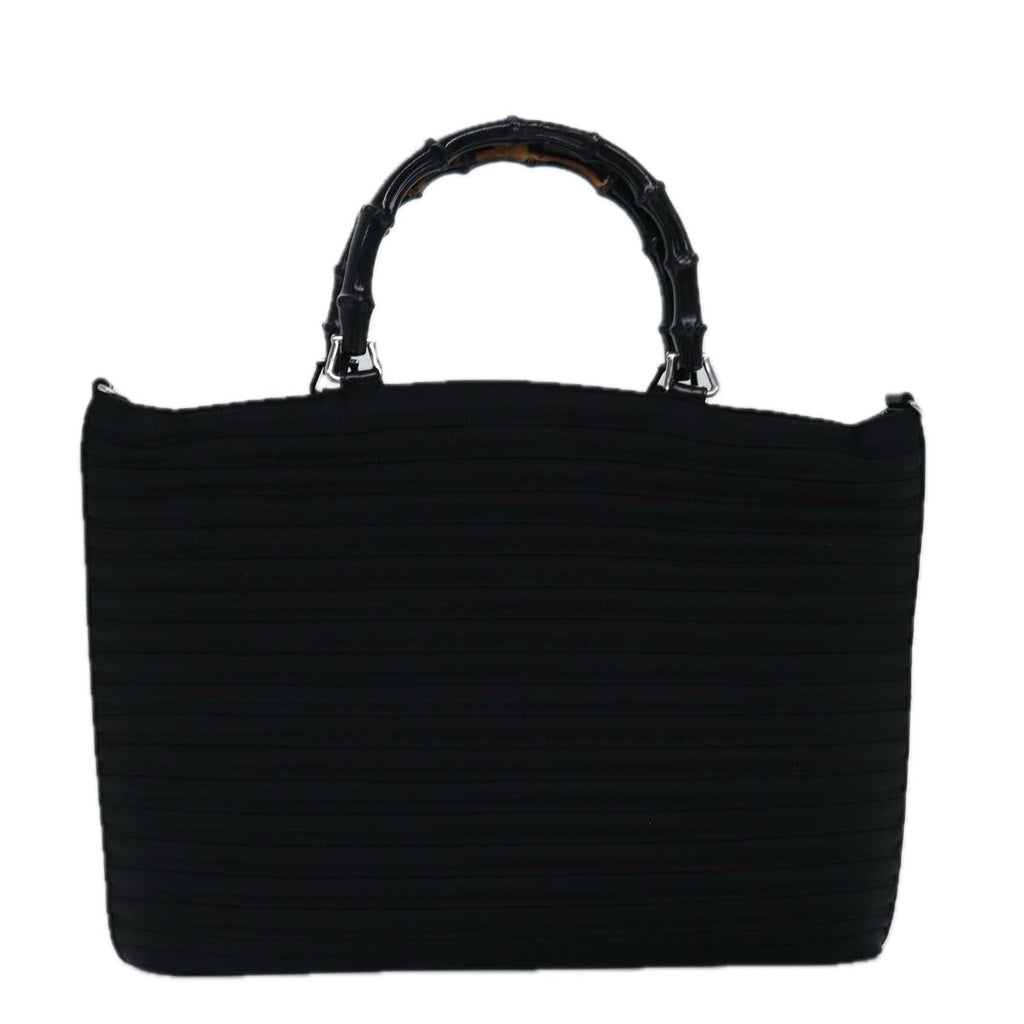 GUCCI Bamboo Hand Bag Nylon Black 002 1998 0352 ep4587