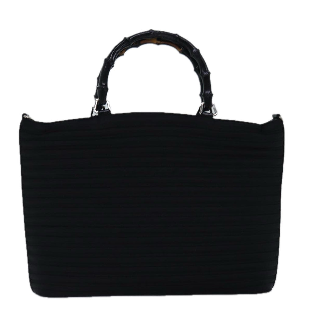 GUCCI Bamboo Hand Bag Nylon Black 002 1998 0352 ep4587
