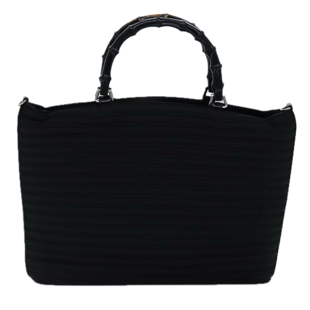 GUCCI Bamboo Hand Bag Nylon Black 002 1998 0352 ep4587