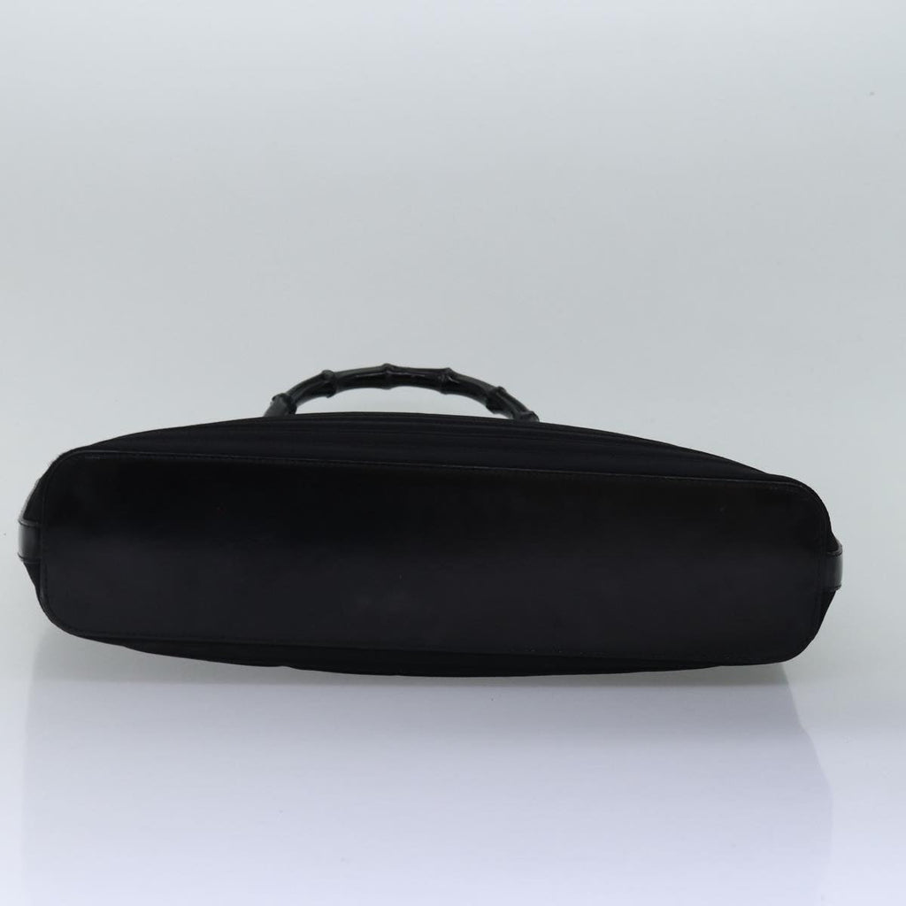 GUCCI Bamboo Hand Bag Nylon Black 002 1998 0352 ep4587