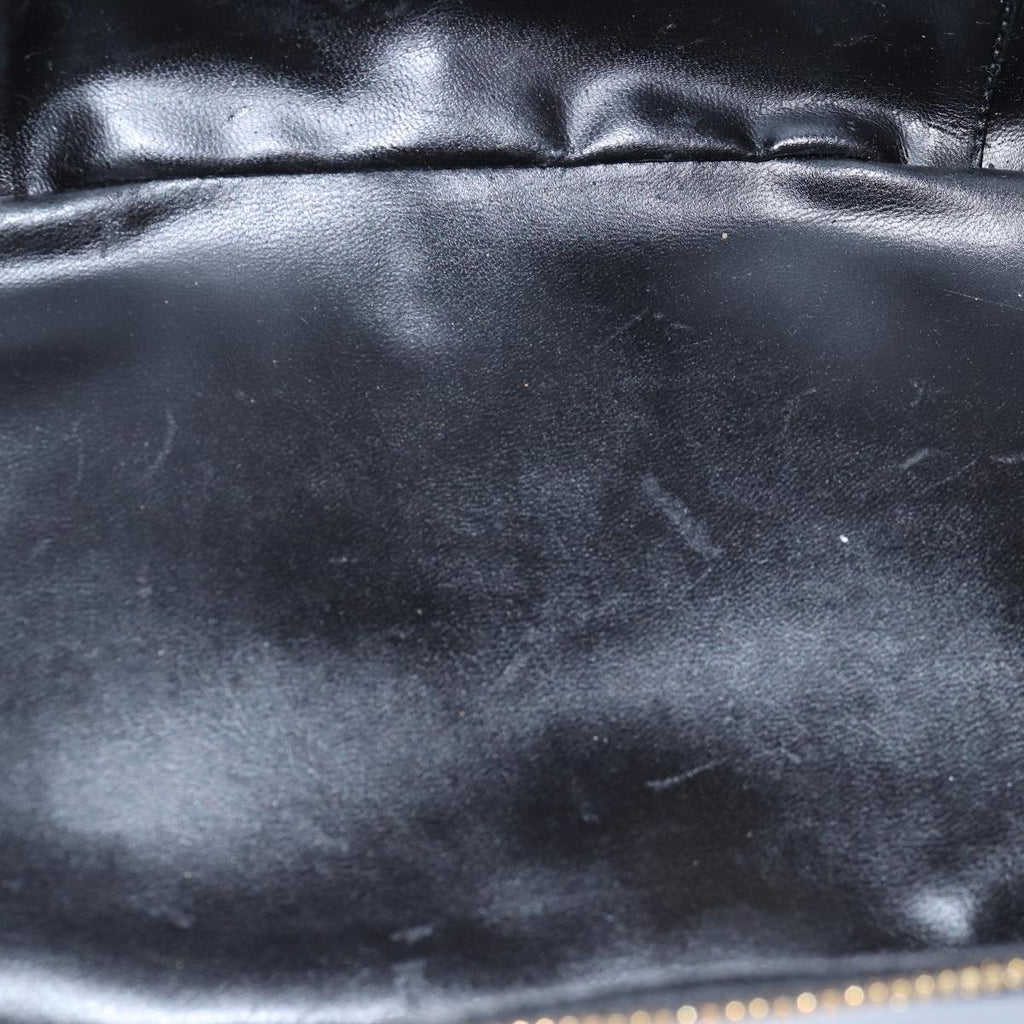 GUCCI Bamboo Vanity Cosmetic Pouch Patent Black 032 1956 0150 ep4599