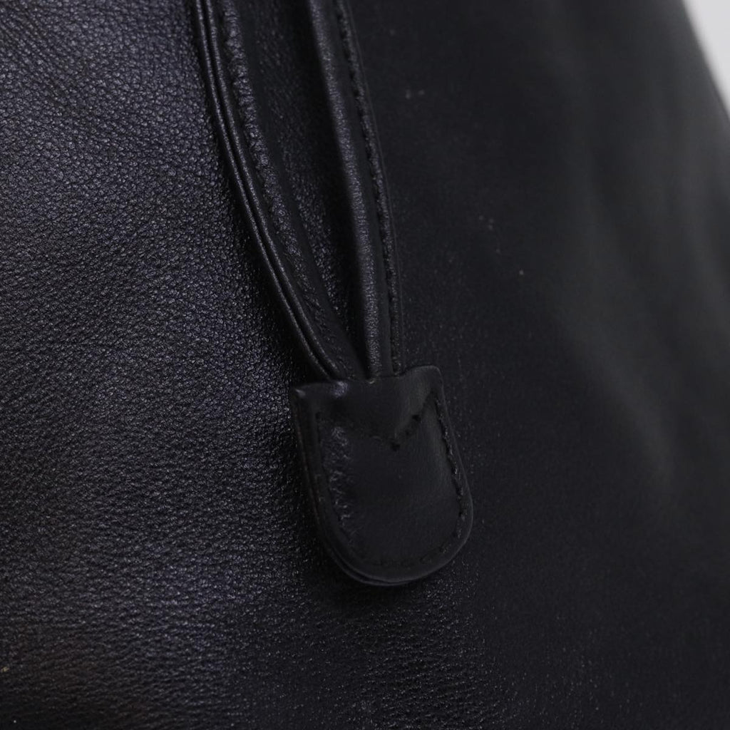 GUCCI Bamboo Hand Bag Leather 2way Black 001 2684 1657 ep4610