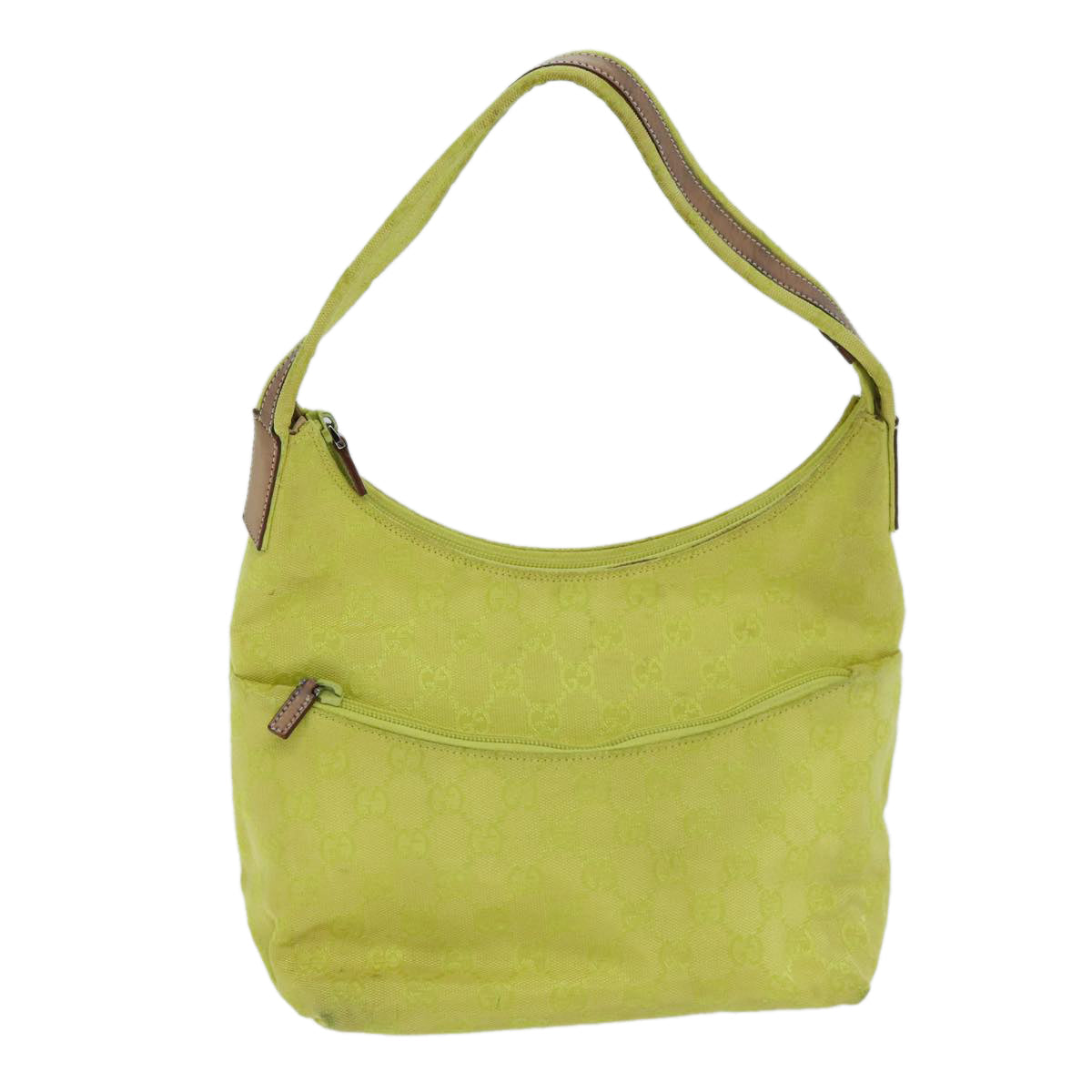 GUCCI GG Canvas Shoulder Bag Yellow 001 3386 1705 ep4612