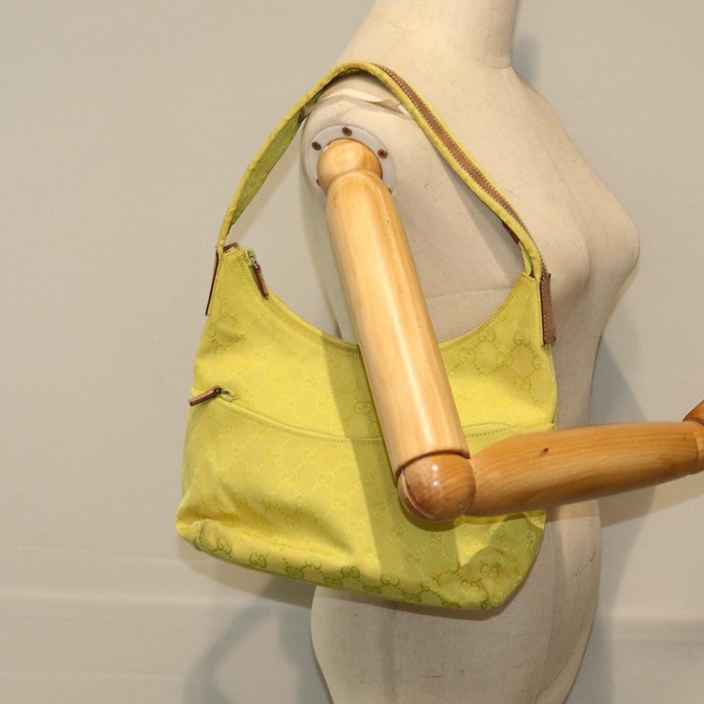 GUCCI GG Canvas Shoulder Bag Yellow 001 3386 1705 ep4612