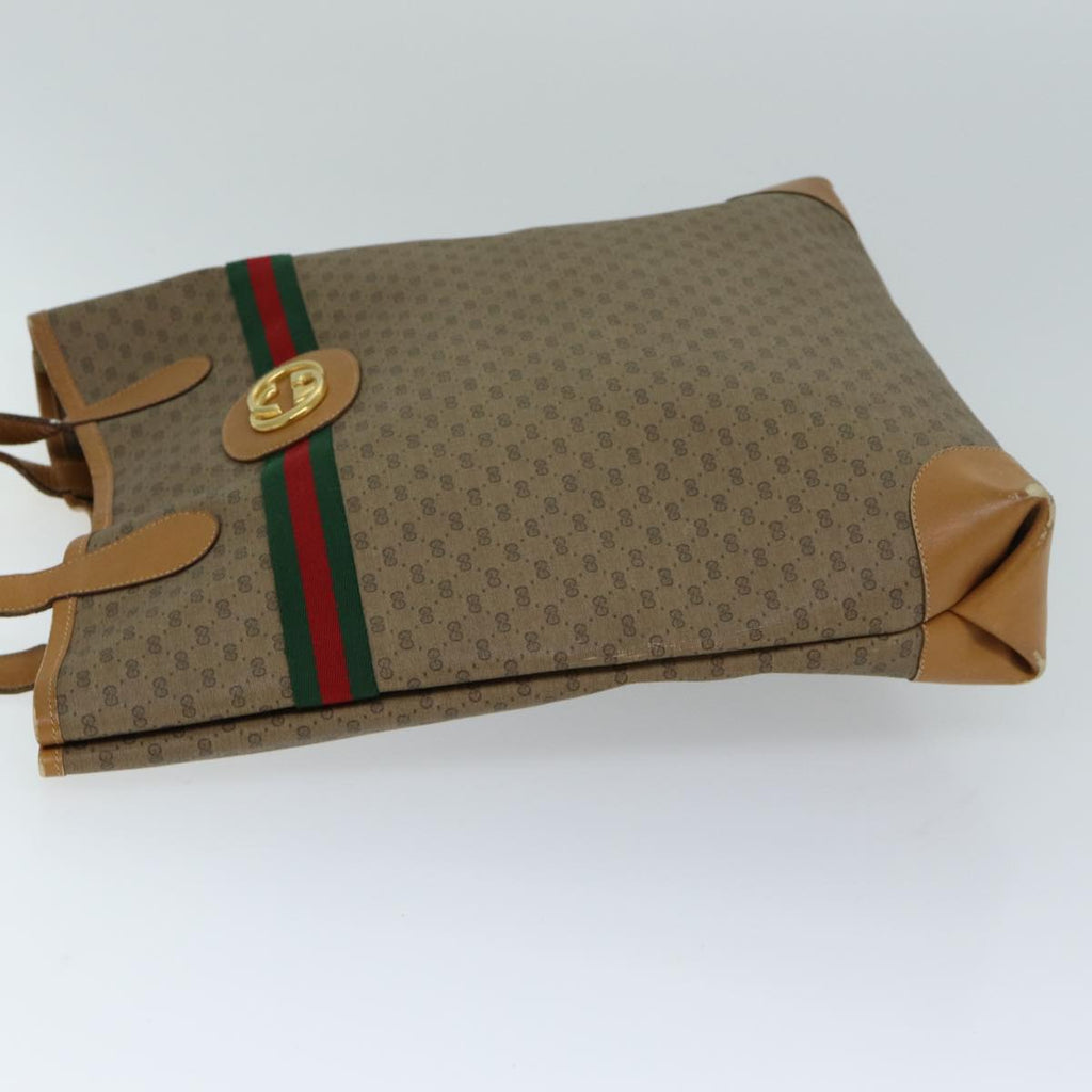 GUCCI Micro GG Supreme Web Sherry Line Tote Bag Beige 002 904 0131 ep4613