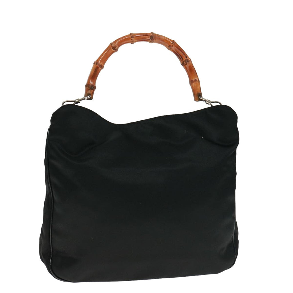 GUCCI Bamboo Shoulder Bag Nylon Black 001 1781 1577 5 ep4616