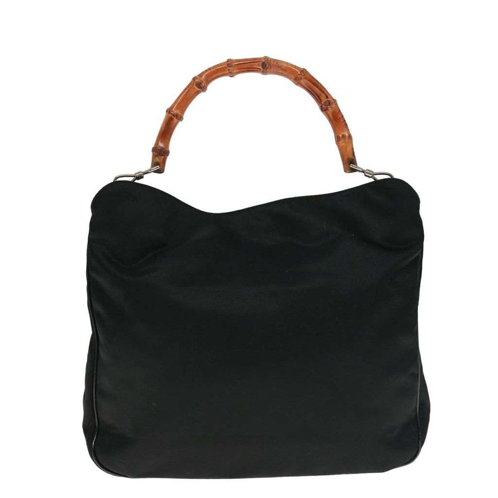 GUCCI Bamboo Shoulder Bag Nylon Black 001 1781 1577 5 ep4616